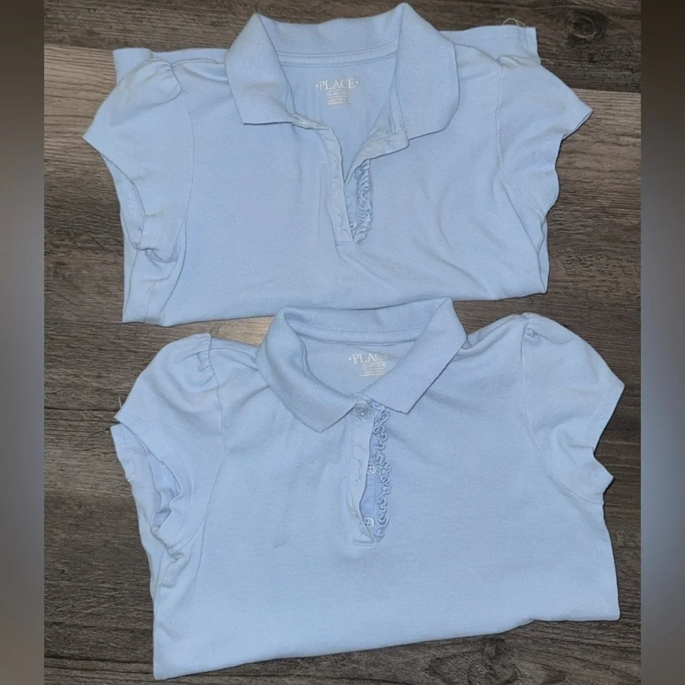 2 Light Blue Polo Dresses & 2 Shirts Bundle